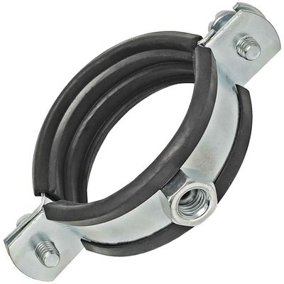 MegaHaustechnik Stainless Steel Pipe Clamp Set, 100 Pieces, 80–86 mm, M8