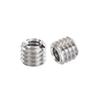 sourcing map Camera Tripod Adapter, 6.35 mm (1/4 in) Female to 3/8 in Male, 8 mm High, Steel Alloy, Through-Hole, 5-Pack view 3