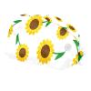 Buttoned Work Caps, Adjustable Protective Caps, Sunflower Background, Quick-Drying, 2-Pack view 1