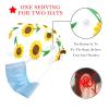 Buttoned Work Caps, Adjustable Protective Caps, Sunflower Background, Quick-Drying, 2-Pack view 2