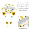Buttoned Work Caps, Adjustable Protective Caps, Sunflower Background, Quick-Drying, 2-Pack view 4