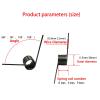5-Piece 0.5 mm Wire Spring Steel V-Shaped Torsion Springs, 60–180°, 0.5 × 5 mm, 9 Turns view 4