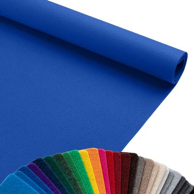 Primaflor Dublin Rib Exhibition Carpet | 200 x 700 cm | Dark Blue | Cut-to-Length