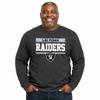 NFL Team Block Crewneck Sweatshirt for Men and Women, Charcoal, Medium view 1