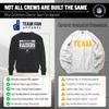NFL Team Block Crewneck Sweatshirt for Men and Women, Charcoal, Medium view 3