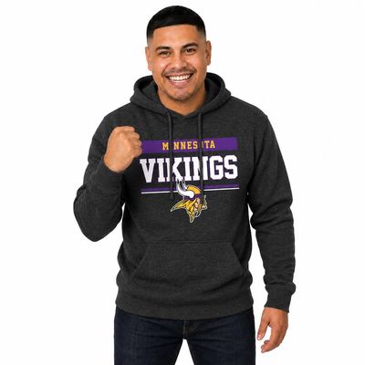 Minnesota Vikings Gameday Hoodie for Adults, Charcoal, XL