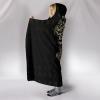 Fenrir Wolf King Hooded Blanket, Nordic Mythology, Sherpa Fleece, 150 x 200 cm view 3