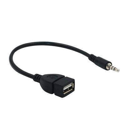 Asudaro USB-to-AUX Audio Adapter, 3.5 mm AUX Male to USB Adapter Cable for Car Music Playback