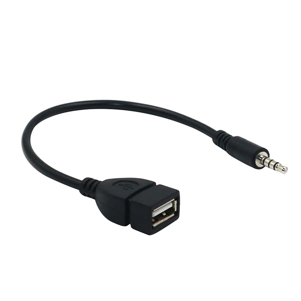 Asudaro USB-to-AUX Audio Adapter, 3.5 mm AUX Male to USB Adapter Cable for Car Music Playback