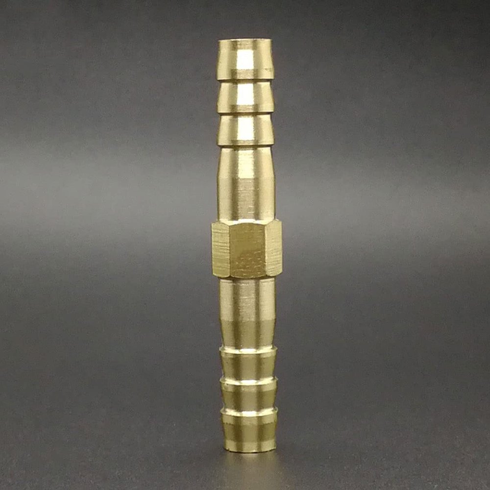 Liovns Mdingbao Brass Straight Equal Hose Barb Fitting Adapter for Garden Hose