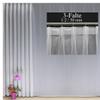 EASYHomefashion High-Quality Ready-Made Voile Curtain Panel with Pleat Tape and Weighted Hem, 3-Fold Gathering Tape 1:2/50 mm (Color Selectable), 275 x 950 cm (H x W) view 1