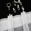 EASYHomefashion High-Quality Ready-Made Voile Curtain Panel with Pleat Tape and Weighted Hem, 3-Fold Gathering Tape 1:2/50 mm (Color Selectable), 275 x 950 cm (H x W) view 3