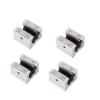 KHJK SBR Linear Bearing Block, 4-Piece Set, for CNC Routers, SBR10UU–SBR25UU (Guide Length: SBR10UU) view 1