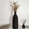 White Ceramic Vase with Narrow Neck, 25.4 cm, Decorative Vase (33.8 cm) view 3