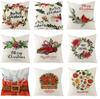 Homxi 45 x 45 cm Christmas Pillow Covers, Linen, Best Wishes! House de Dulces Snowman view 4