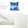 Homxi Christmas Pillow Cover, 18 x 18 in, Navy Blue and Gold Wreath view 4