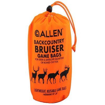 Allen Company Backcountry Bruiser Deer Game Bag Set, 4 Quarter Bags, 30 x 20 in, White/Orange