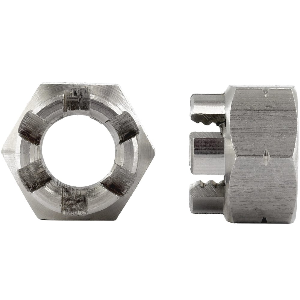 OPIOL QUALITY M16 Castle Nuts DIN 935, A2 Stainless Steel, 250 Pack