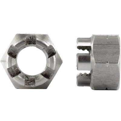 OPIOL QUALITY M10 Castle Nuts DIN 935, Stainless Steel A2 V2A, 40-Pack
