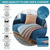 Thick Plush Quilted Sofa Cover, Non-Slip, Pink, 110 x 180 cm view 3