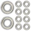 ANGEEK 6001-ZZ Shielded Deep Groove Ball Bearings, 10-Pack, 12 x 28 x 8 mm view 1