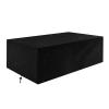 YIYAOFBH XXL Outdoor Furniture Cover, Heavy-Duty 600D Oxford Fabric, Rectangular, Black, 180 x 170 x 100 cm view 1