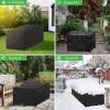 YIYAOFBH XXL Outdoor Furniture Cover, Heavy-Duty 600D Oxford Fabric, Rectangular, Black, 180 x 170 x 100 cm view 2