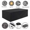 YIYAOFBH XXL Outdoor Furniture Cover, Heavy-Duty 600D Oxford Fabric, Rectangular, Black, 180 x 170 x 100 cm view 4