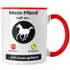 Trendation Horse Mug – Gift for Equestrians (Red) view 1