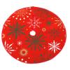 Mateju Christmas Tree Skirt, Round Felt Tree Base Cover, Sunlight, 36 in view 2