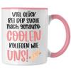 Trendation Job Change Mug – Farewell Gift for Colleagues (Pink) view 1