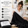 AK TRADING CO. Black Muslin Draping Fabric, 4.5 m, Medium-Weight, 100% Cotton (60 in. Wide) view 2