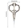 BORDSTRACT Plum Blossom Scissors, Vintage European Style, Green Bronze view 2