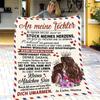 UOOYAA Personalized Flannel Blanket, Printed “To My Son” Letter, Dad and Mom Encouragement and Love, Christmas Gift for Sons, “To My Daughter,” 4, 1.3 x 1.5 m view 1