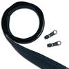 Wohnkult Zipper Set: 3 m Continuous Zipper, 3 mm Coil, 8 Zippers, Black view 1