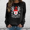 Blingko Women's Christmas Sweater, Long Sleeve Crew Neck view 2