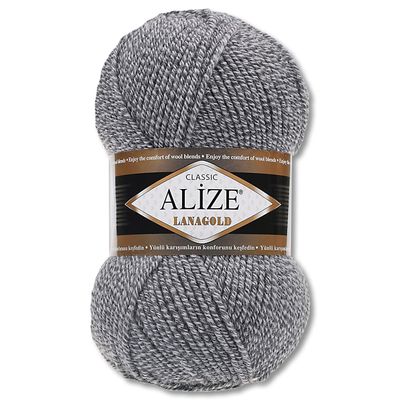Wohnkult Alize Lanagold Premium Yarn, 100 g, 51 Options (651 | Gray-Beige)