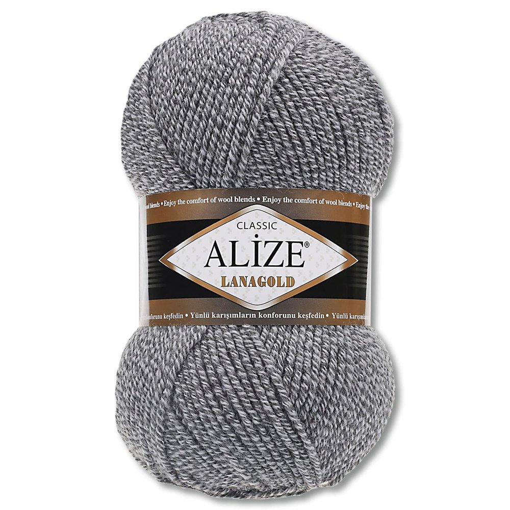 Wohnkult Alize Lanagold Premium Yarn, 100 g, 51 Options (651 | Gray-Beige)