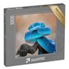 puzzleYOU: 1,000-Piece Puzzle – Blue Viper: Close-Up of a Snake’s Face view 1