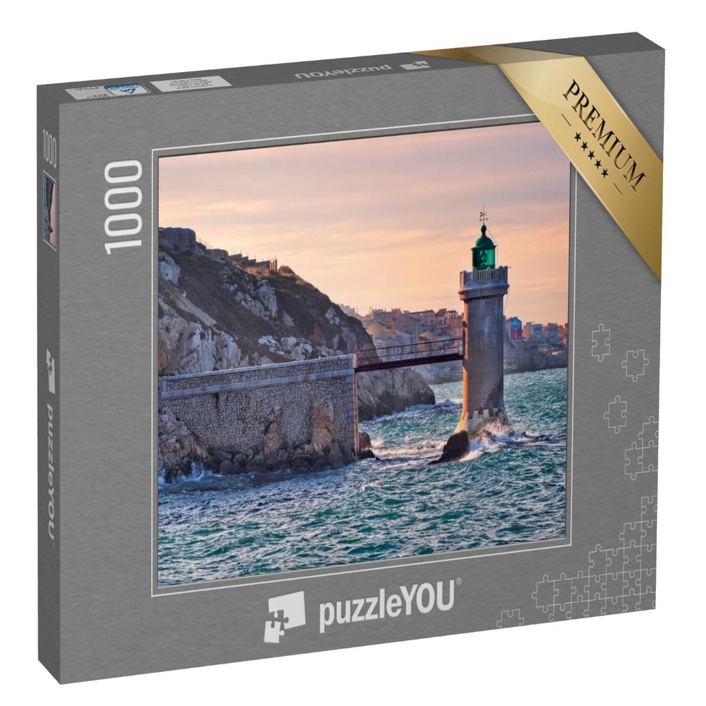 puzzleYOU: 1000-Piece Puzzle, Marseille Lighthouse, France