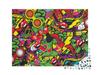 puzzleYOU: 2,000-Piece Puzzle Illustration: Shopping Motifs in Street Art Style from the Graffiti Collection view 2