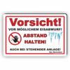 Fassbender-Druck CAUTION: FALLING ICE Sign, 75 × 50 cm view 1