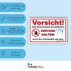 Fassbender-Druck CAUTION: FALLING ICE Sign, 75 × 50 cm view 2
