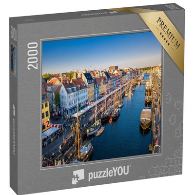 puzzleYOU: 2,000-Piece Puzzle of Historic Nyhavn, Copenhagen, Denmark from the Copenhagen Collection