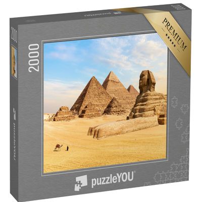 puzzleYOU: 2,000-Piece Puzzle of the Pyramids of Giza and the Great Sphinx, Egypt
