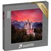 puzzleYOU: 2,000-Piece Fairytale Castle Neuschwanstein at Sunset view 1