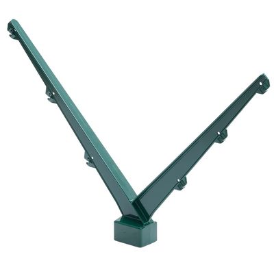 Y-Post Barbed Wire Bracket for 60x40mm Fence Posts, RAL 6005 Moss Green