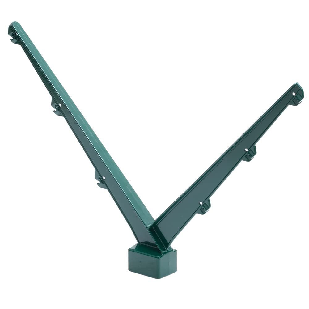 Y-Post Barbed Wire Bracket for 60x40mm Fence Posts, RAL 6005 Moss Green