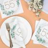 Sprinlot 55th Birthday Napkins, 40 Eucalyptus 3-Ply Paper Napkins view 4