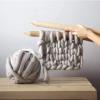 WANGPP Chunky Knit Blanket, Handwoven Soft Throw, 150 x 150 cm, Color D view 2